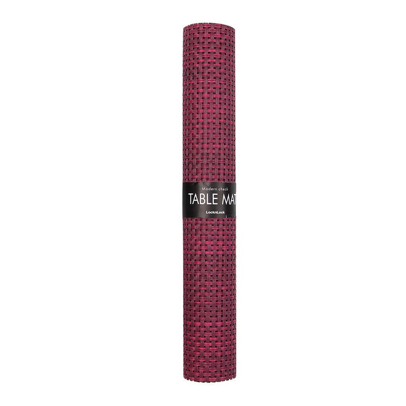 Tấm Lót Bàn Ăn Modern Check Pm44001, 300x450mm - 3 Màu (Nâu, Xám. Đỏ Vang) - ETM172 image number null